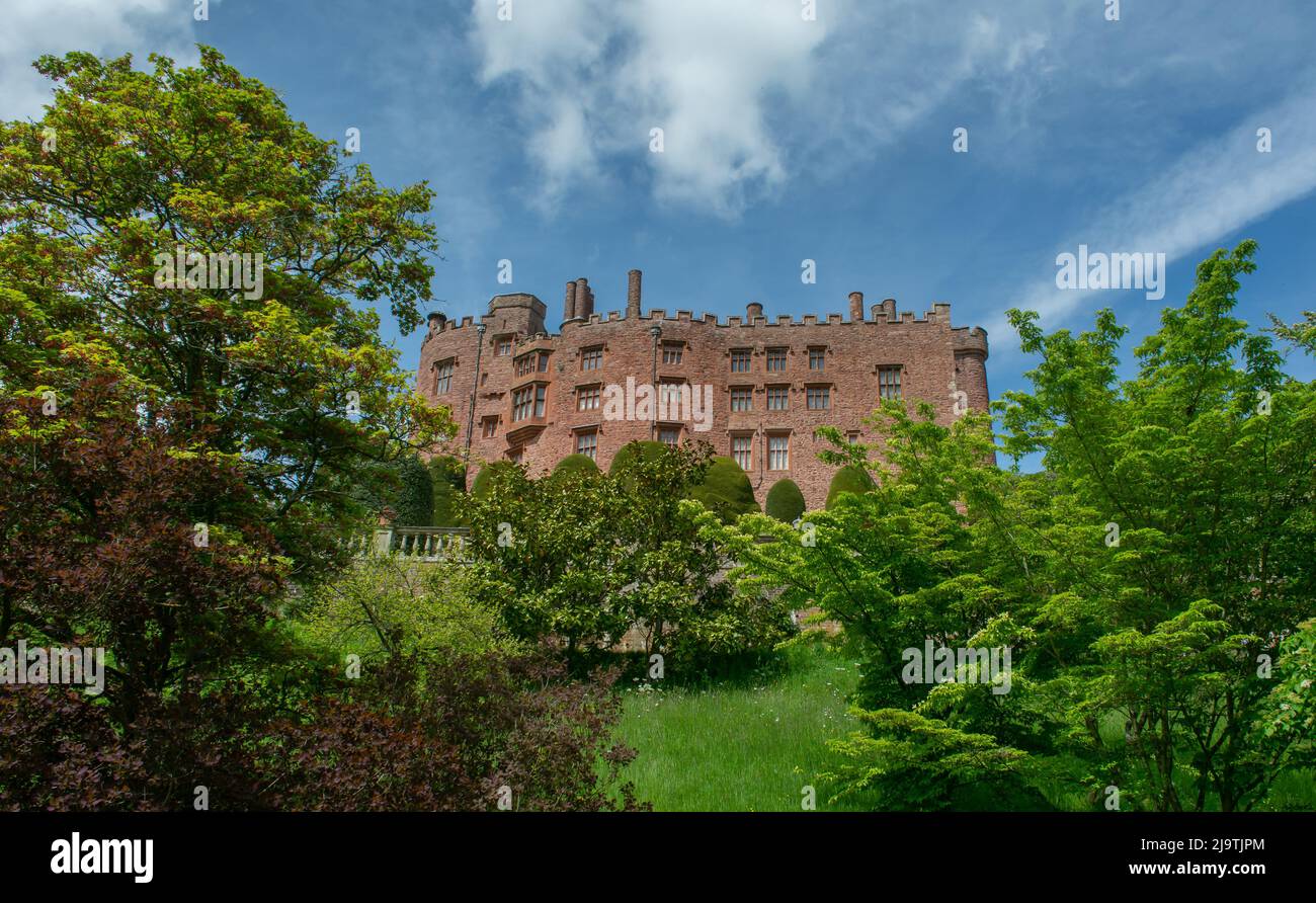 C'est le célèbre château de Powis qui est géré par la fiducie nationale.le château dans près de Welshpool Powys Mid Wales. Banque D'Images