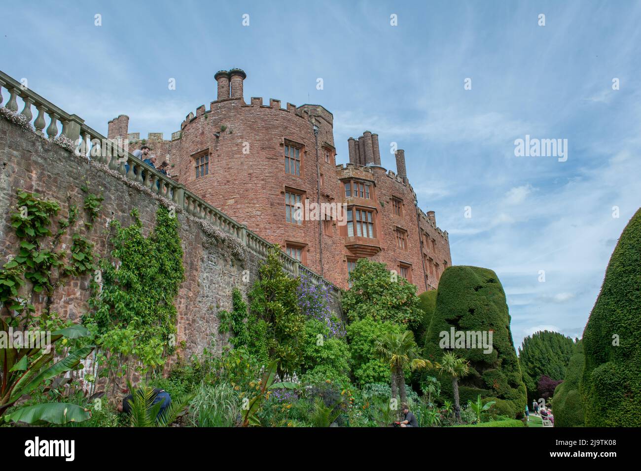 C'est le célèbre château de Powis qui est géré par la fiducie nationale.le château dans près de Welshpool Powys Mid Wales. Banque D'Images