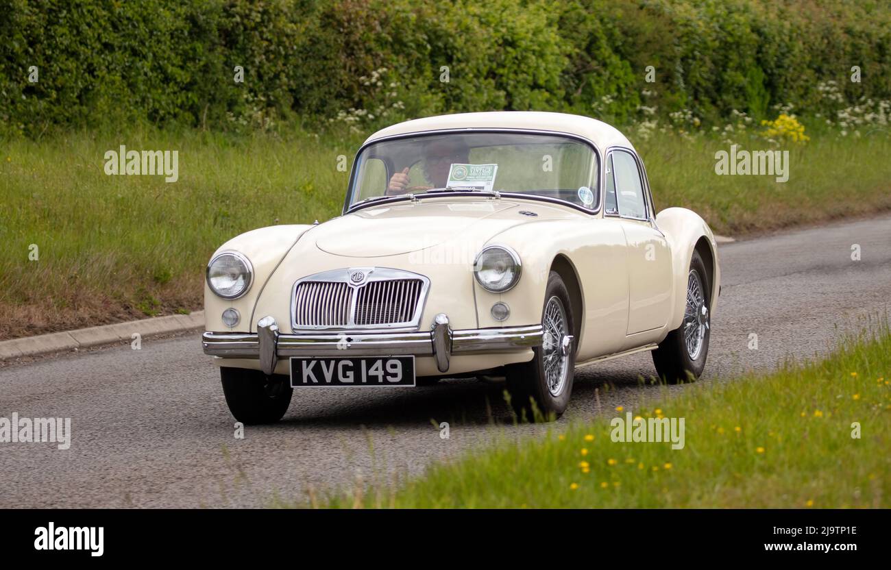 1957 blanc MGA Banque D'Images