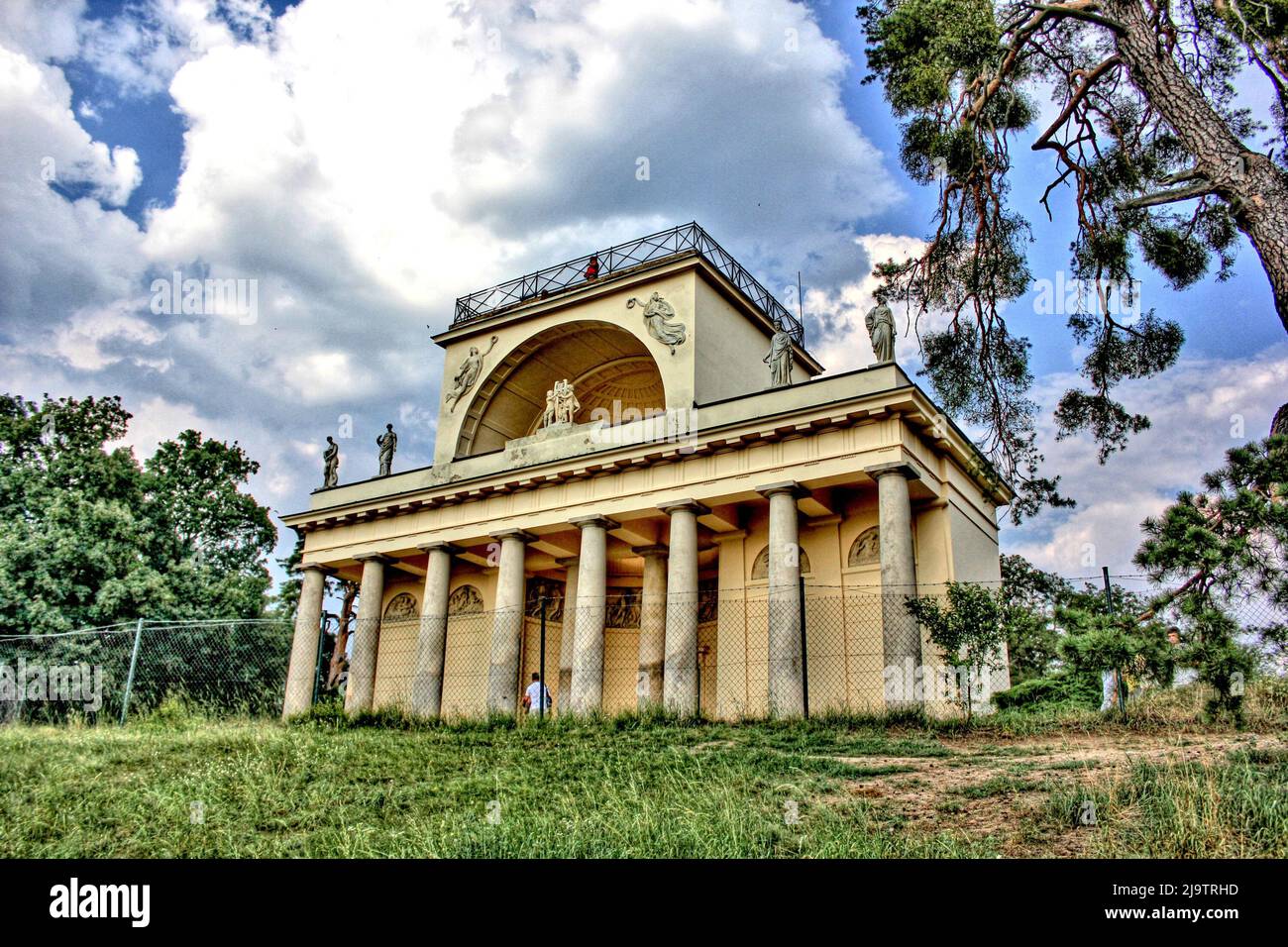 La région de Lednice-Valtice est un monument de l'UNESCO Banque D'Images