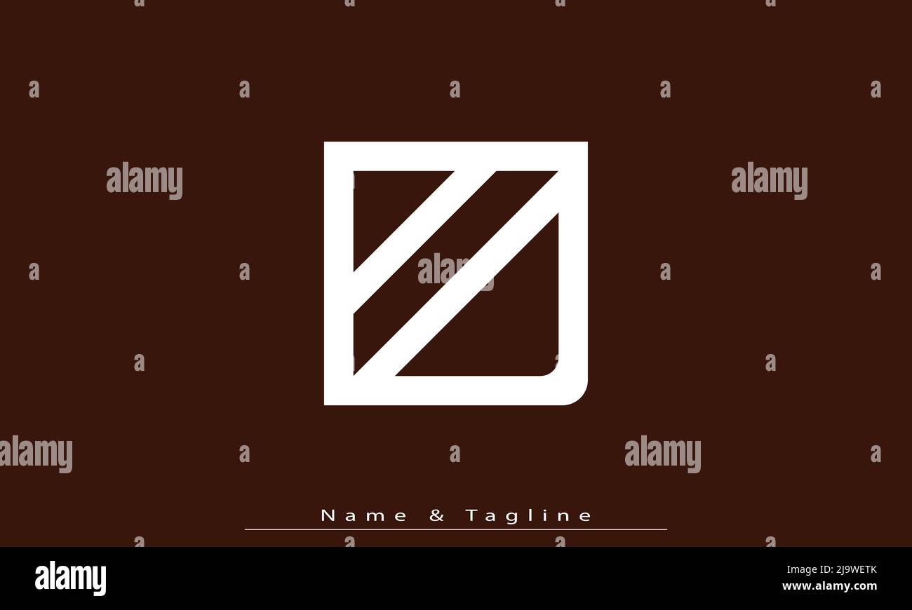Lettres de l'alphabet initiales Monogram logo AD , DA Illustration de Vecteur