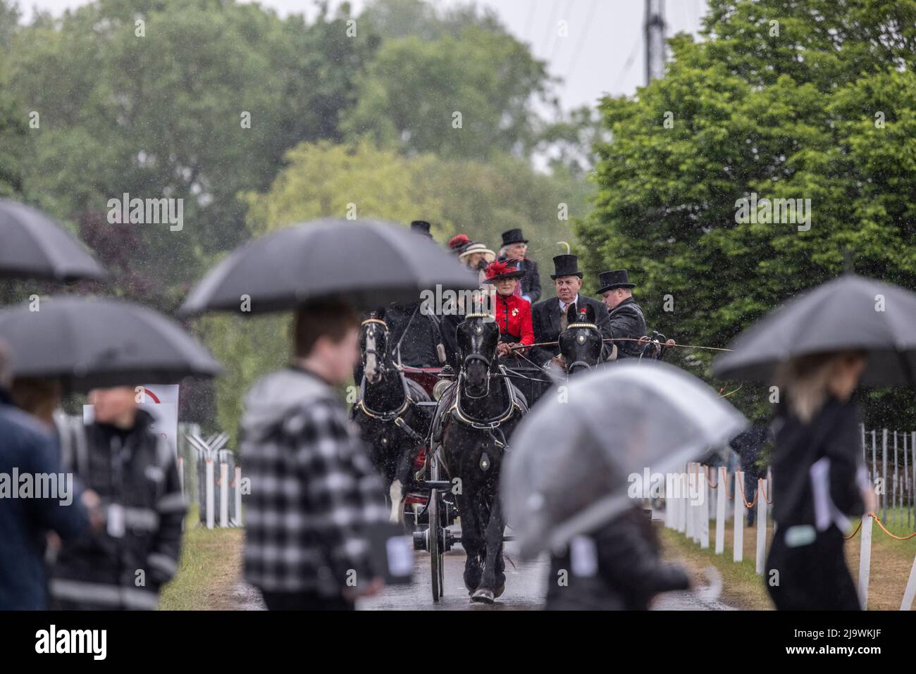 Royal Windsor Horse Show, le plus grand spectacle équestre en plein air du Royaume-Uni, Windsor Castle, Angleterre, Royaume-Uni Banque D'Images