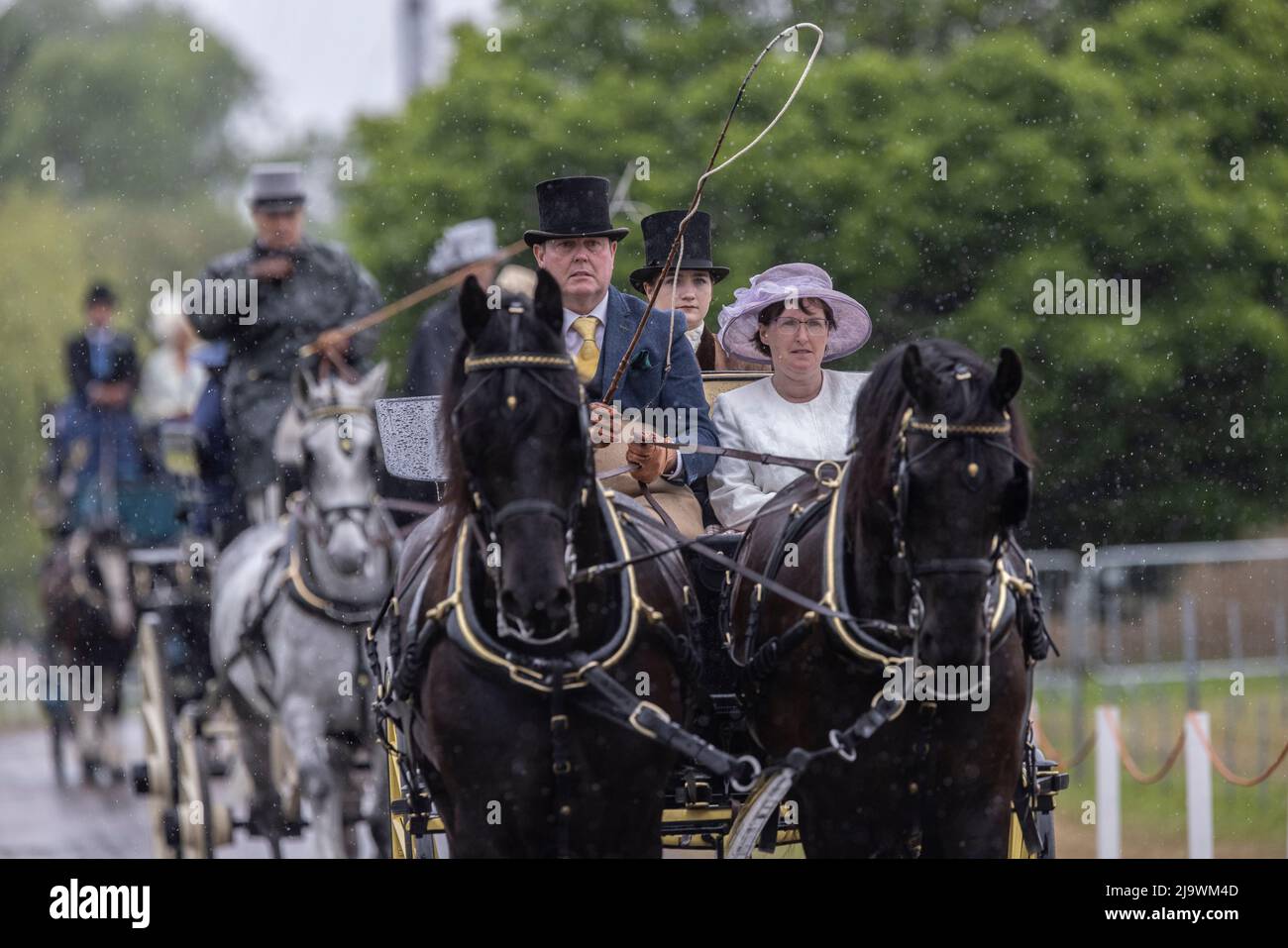 Royal Windsor Horse Show, le plus grand spectacle équestre en plein air du Royaume-Uni, Windsor Castle, Angleterre, Royaume-Uni Banque D'Images