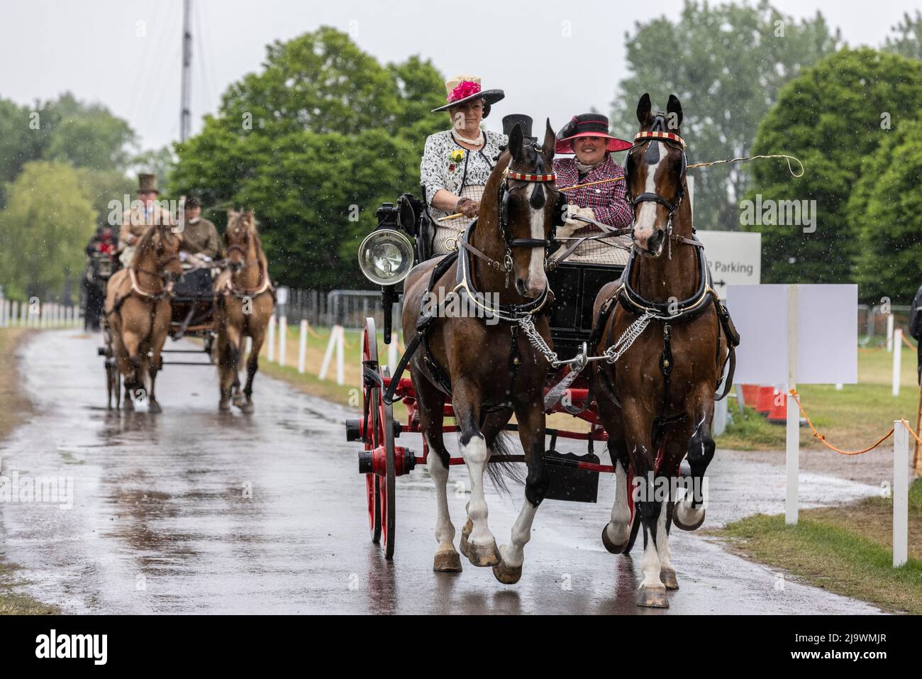 Royal Windsor Horse Show, le plus grand spectacle équestre en plein air du Royaume-Uni, Windsor Castle, Angleterre, Royaume-Uni Banque D'Images