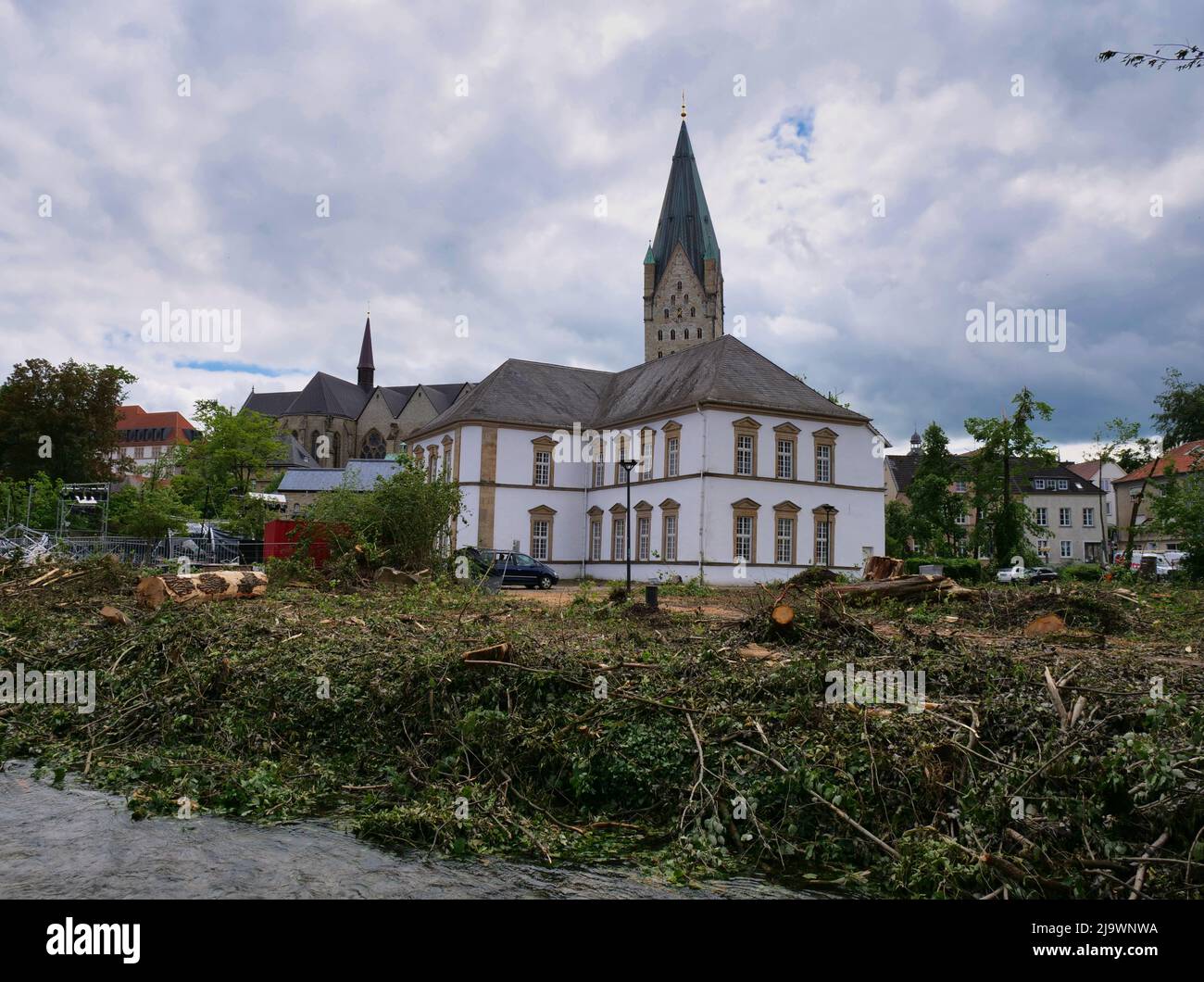 Tornade à Paderborn 20. Mai 2022 Tief Emmelinde Banque D'Images