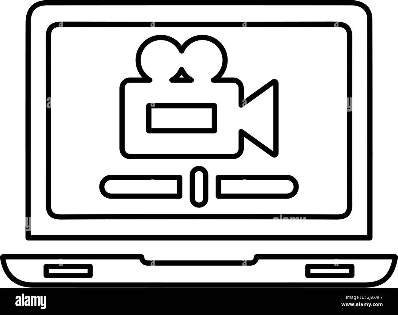 Icône multimédia, multimédia, vidéo - utilisation parfaite pour concevoir et développer des sites Web, des fichiers imprimés et des présentations, des supports promotionnels, Illustratio Illustration de Vecteur