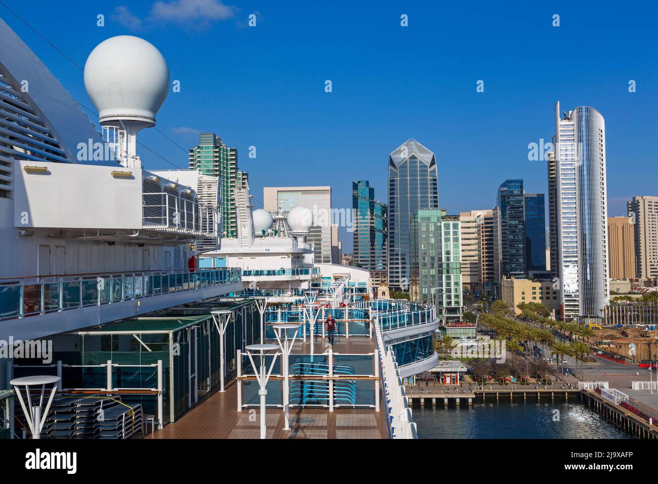Majestueux navire de croisière Princess, San Diego, Californie, États-Unis Banque D'Images