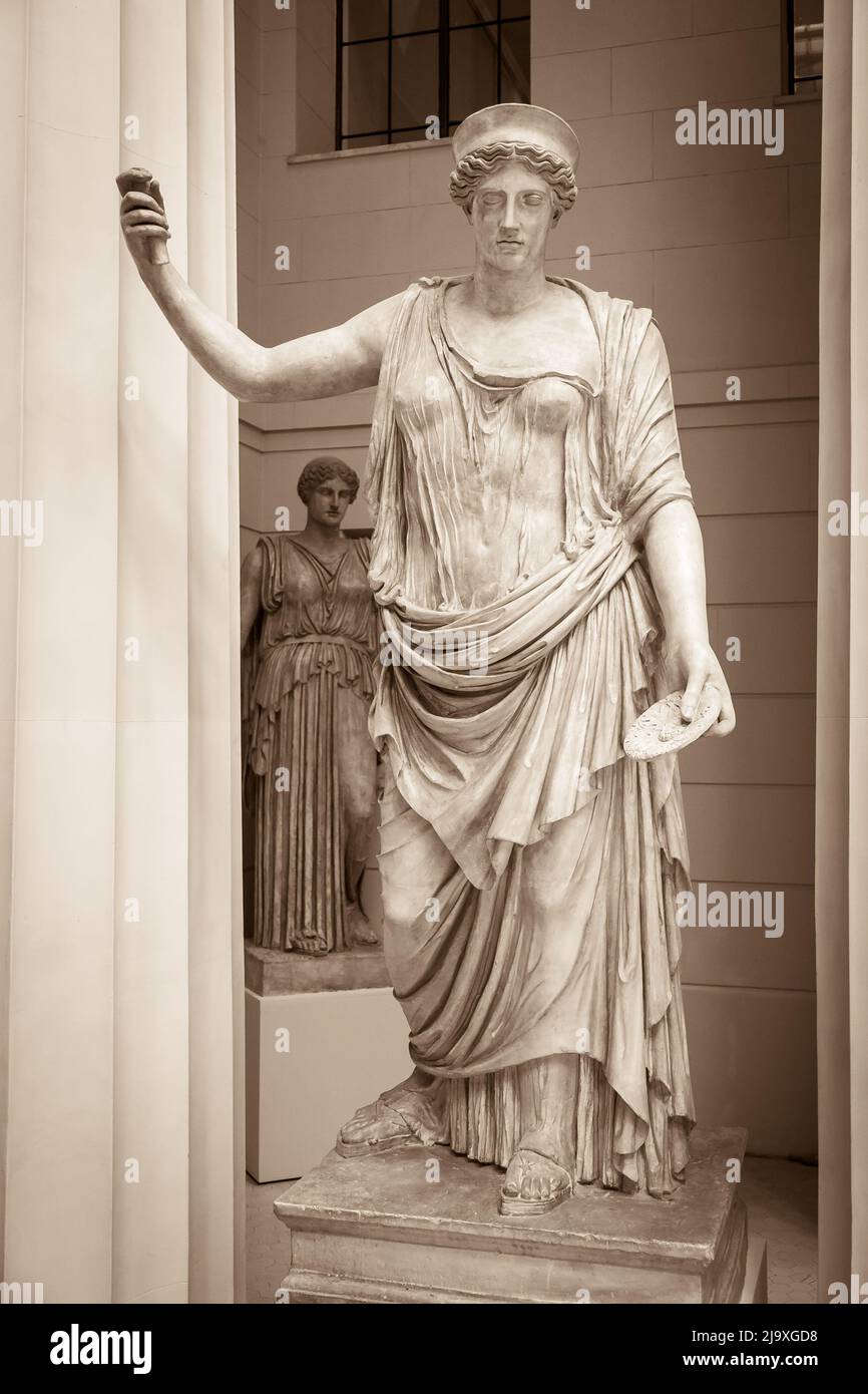Hera l'ancienne déesse grecque. Banque D'Images