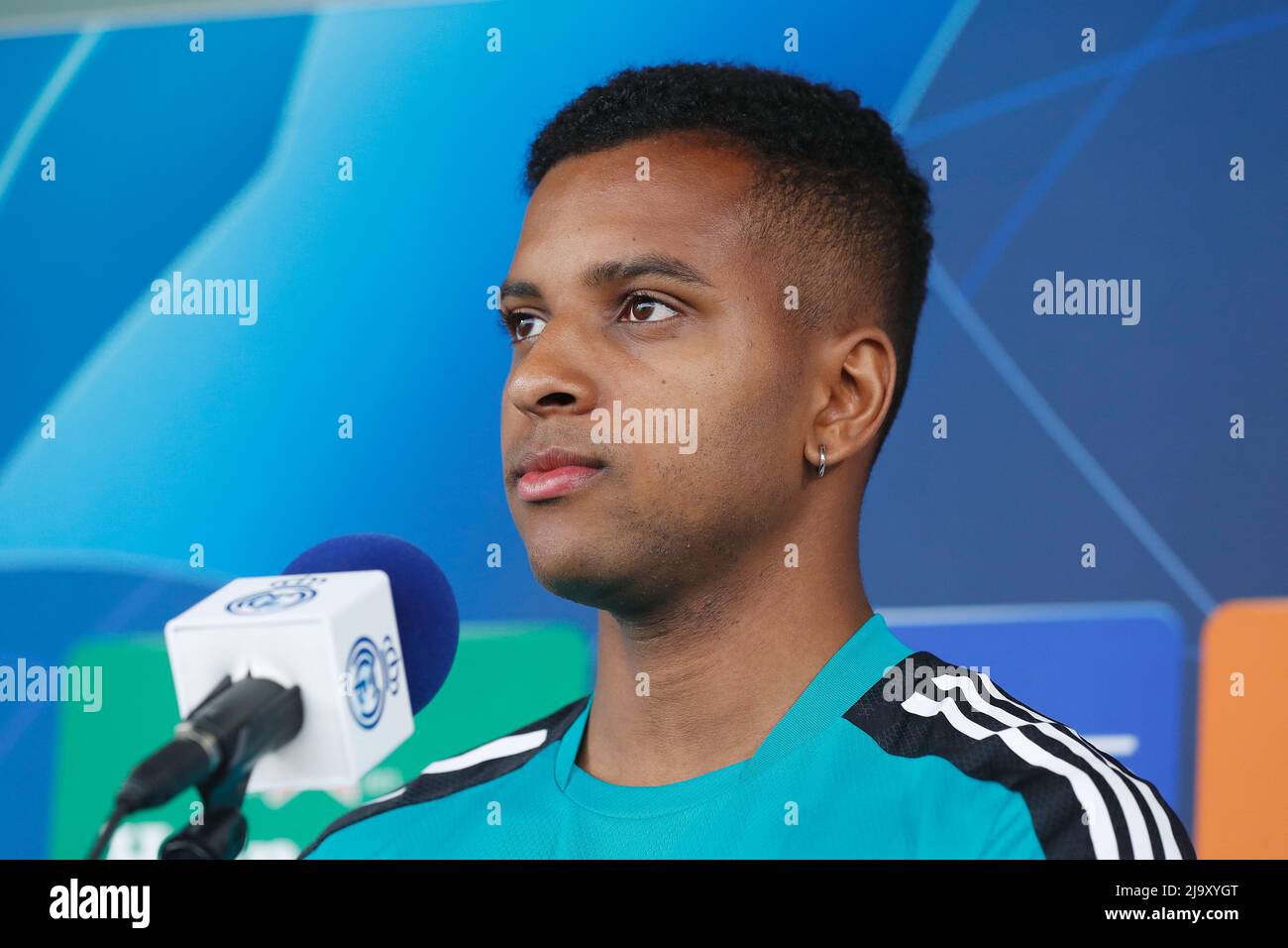 Madrid, Espagne. 24th mai 2022. Rodrygo Goes (Real) football : UEFA Champions League Open Media Day of Real Madrid CF à la Ciudad Real Madrid à Madrid, Espagne . Crédit: Mutsu Kawamori/AFLO/Alay Live News Banque D'Images