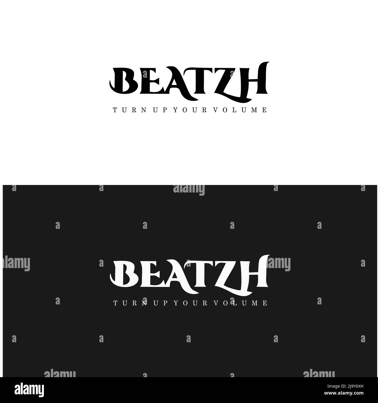 Logo BEATZH ou logo typographique Illustration de Vecteur