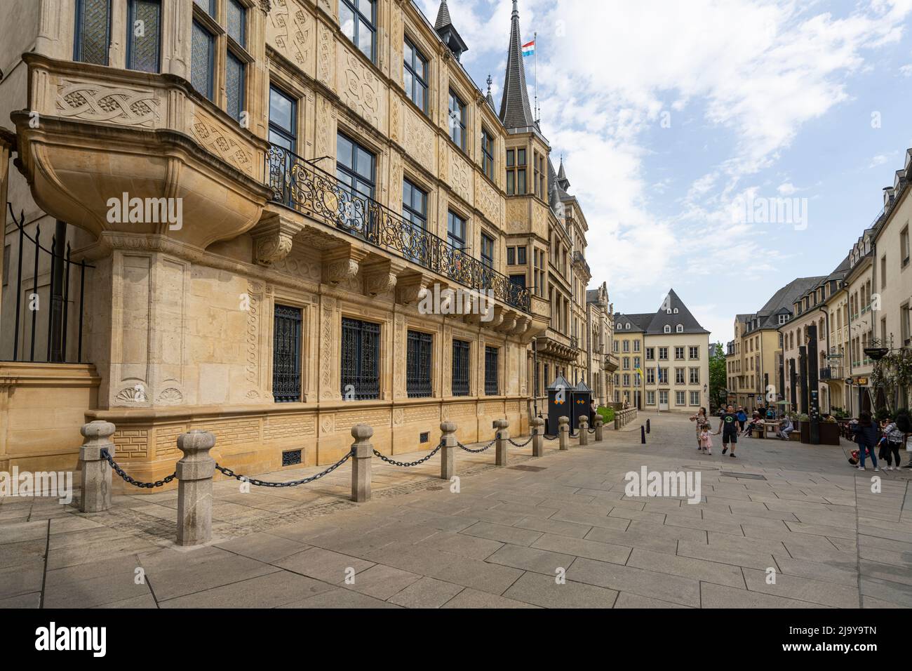 Luxembourg, mai 2022. Vue extérieure du Grand Palais Ducal de Luxembourg en centre-ville Banque D'Images