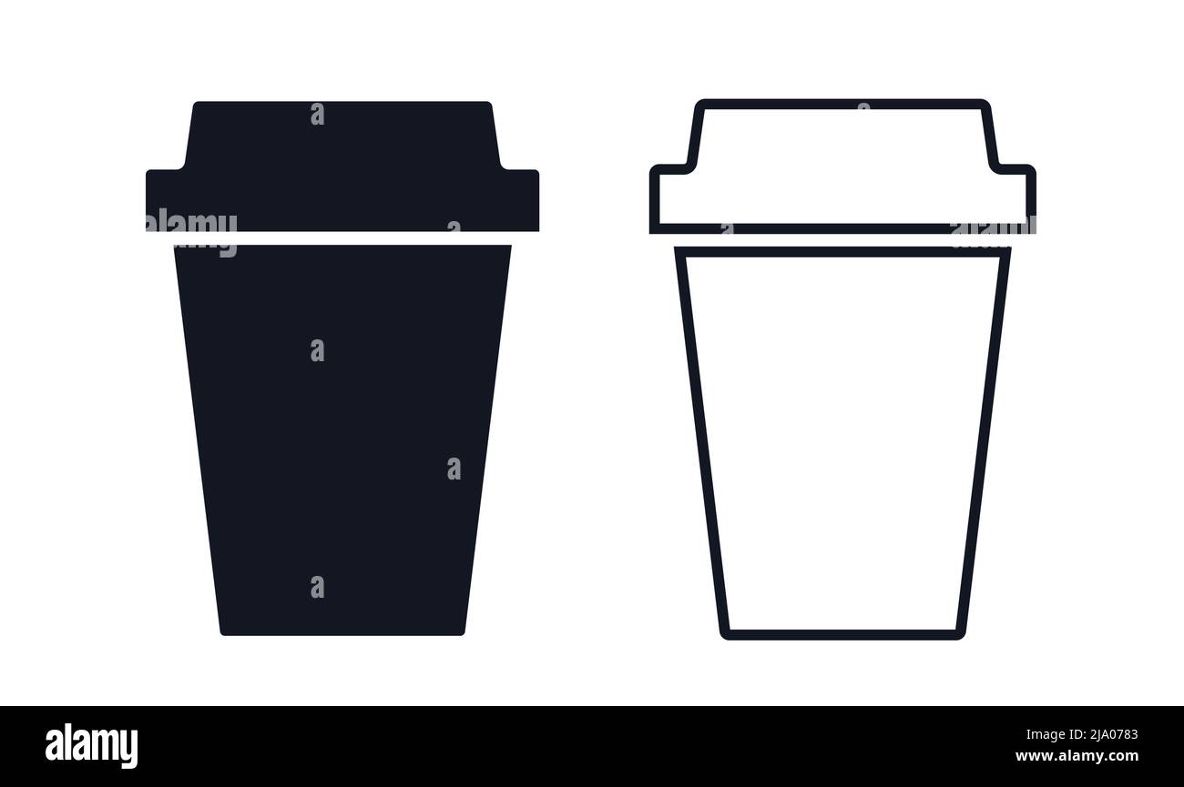 Icône d'illustration vectorielle de café ou autre boisson chaude Illustration de Vecteur