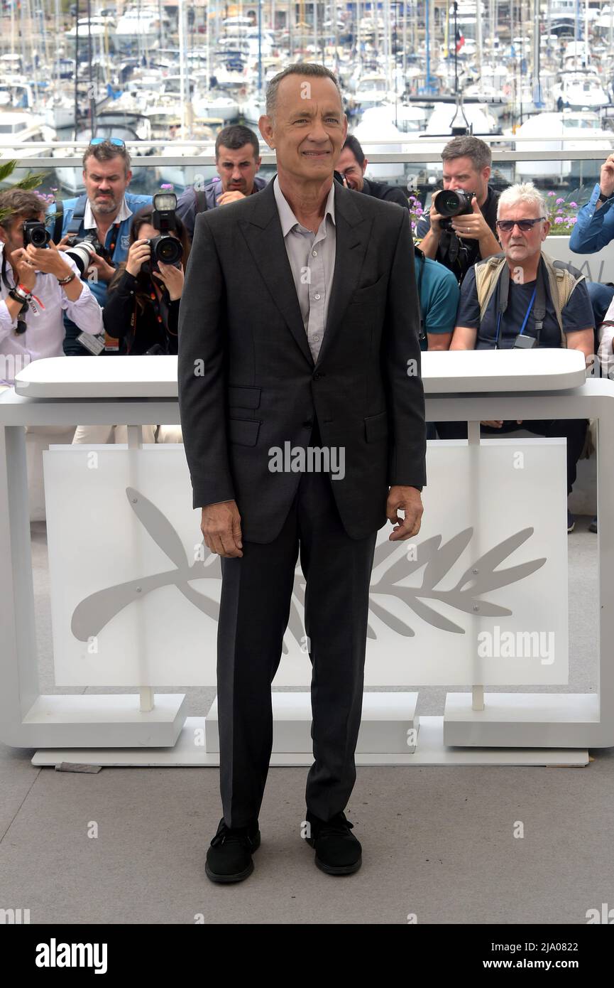 75th Festival de Cannes 2022, film Photocall "Elvis". Photo : Tom Hanks Banque D'Images