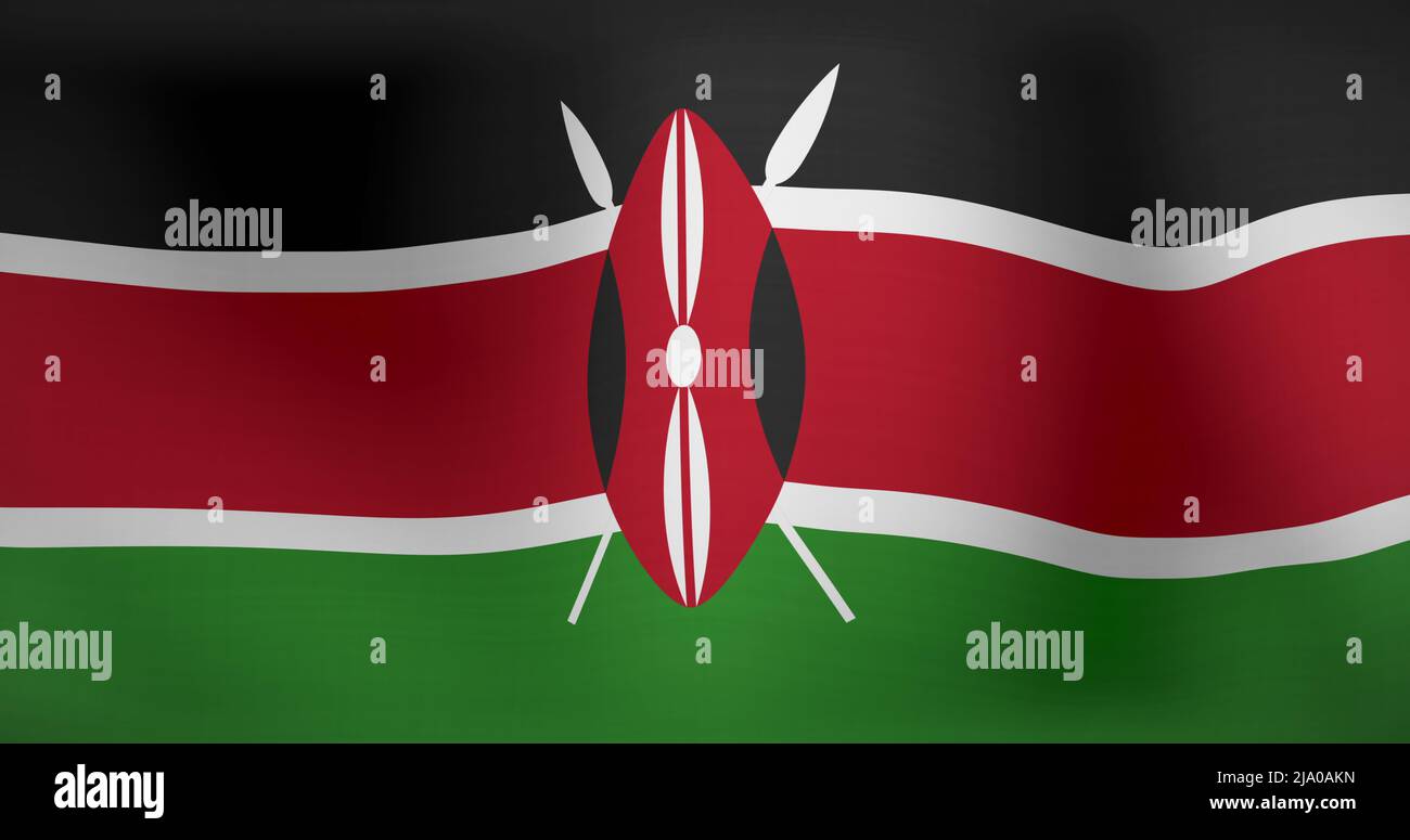 Image du drapeau du kenya Banque D'Images