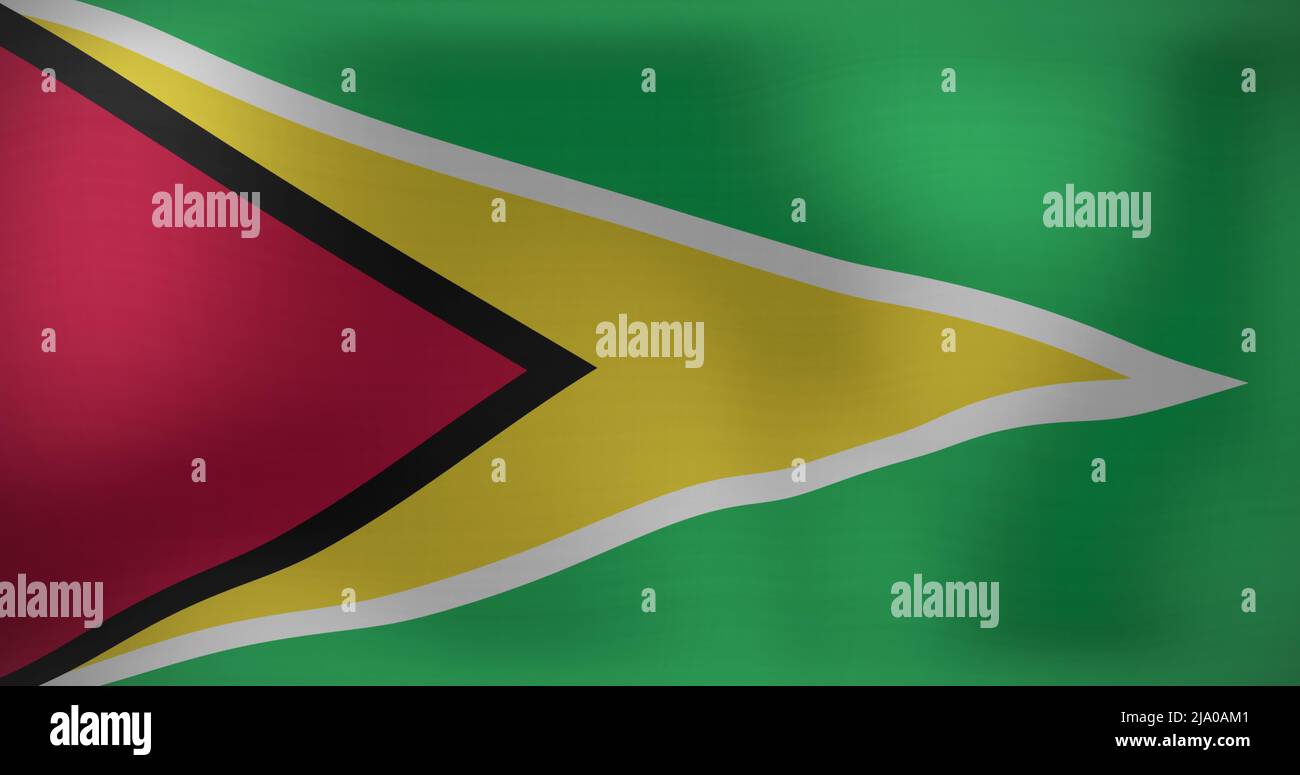 Image du drapeau de la guyane Banque D'Images