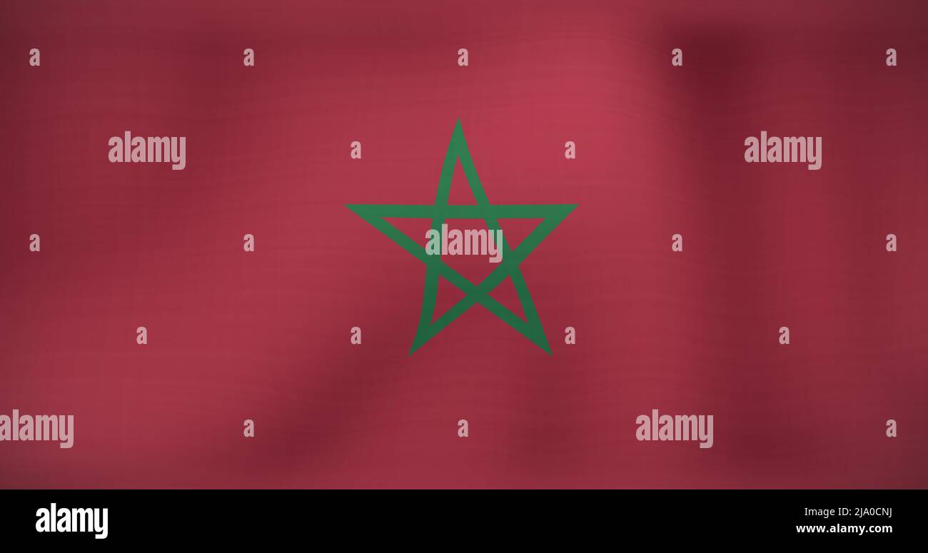 Image du drapeau du maroc Banque D'Images