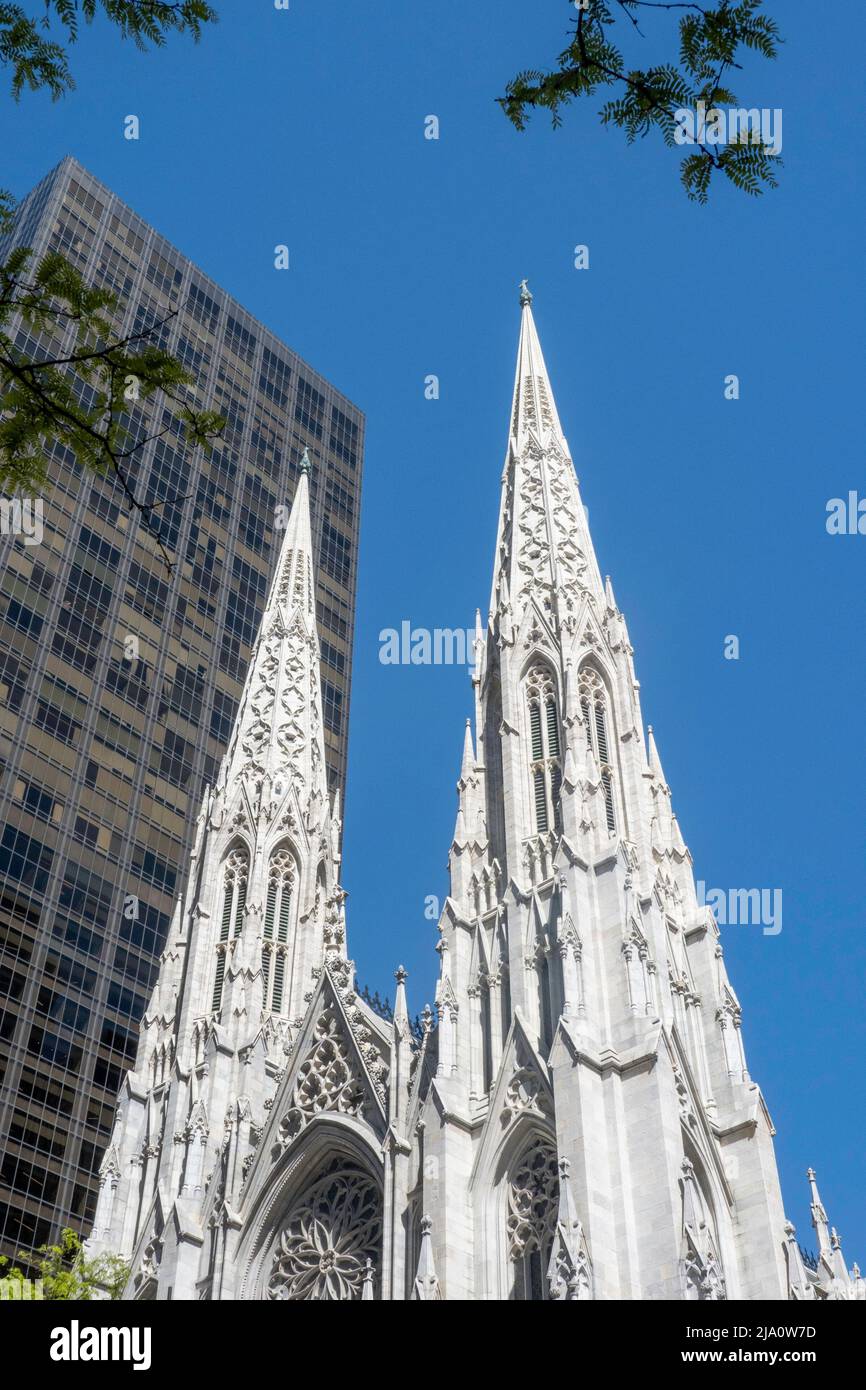 La Cathédrale St Patrick, NYC Banque D'Images