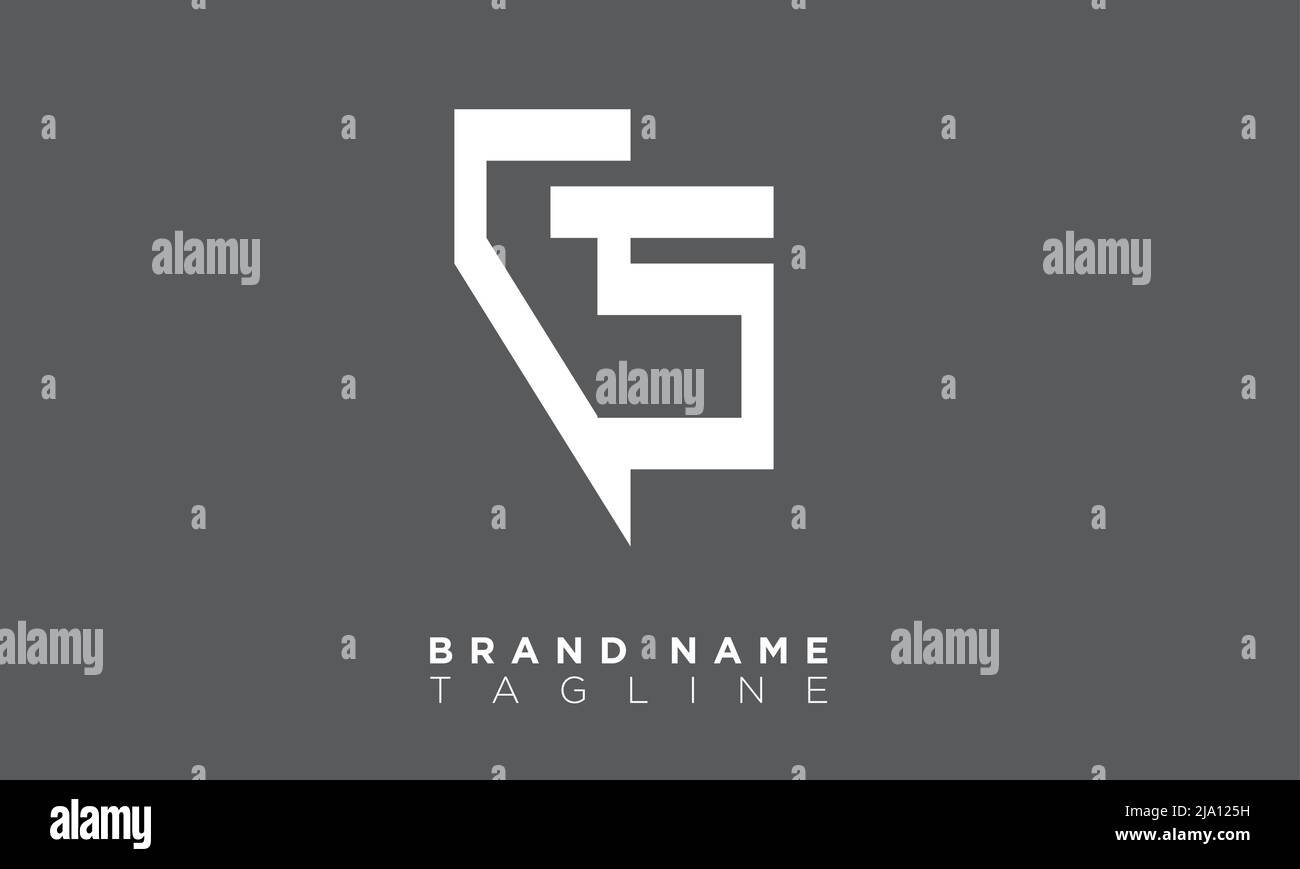 LETTRES MAJUSCULES initiales logo monogramme Illustration de Vecteur