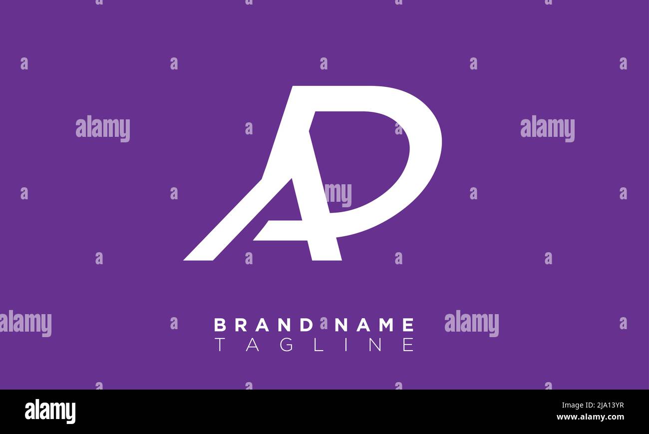 ANNONCE lettres Alphabet initiales logo du monogramme Illustration de Vecteur