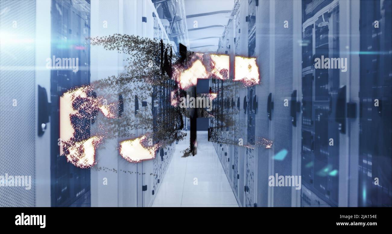 Image du texte nft dans la salle de serveurs Banque D'Images