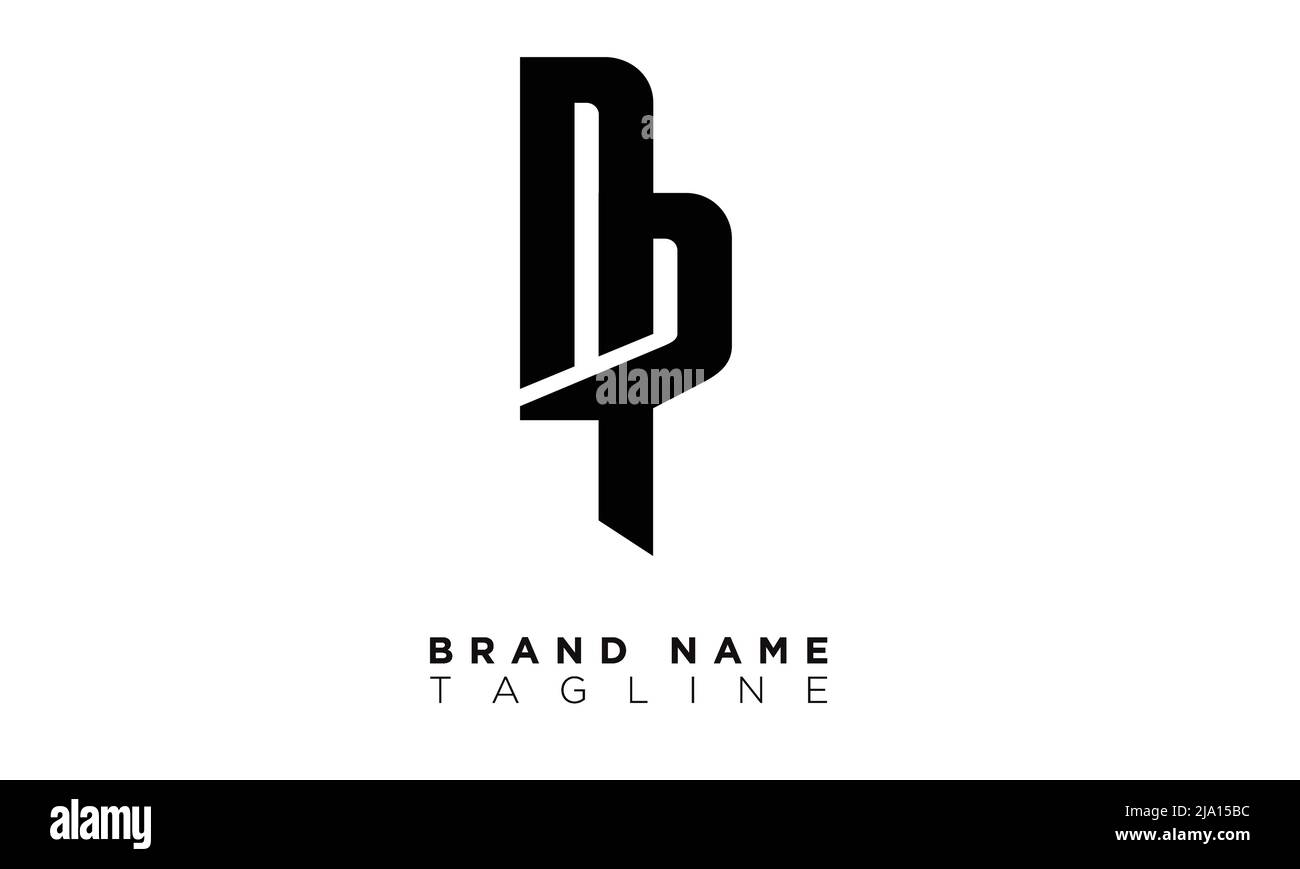 NP lettres Alphabet initiales logo monogramme Illustration de Vecteur
