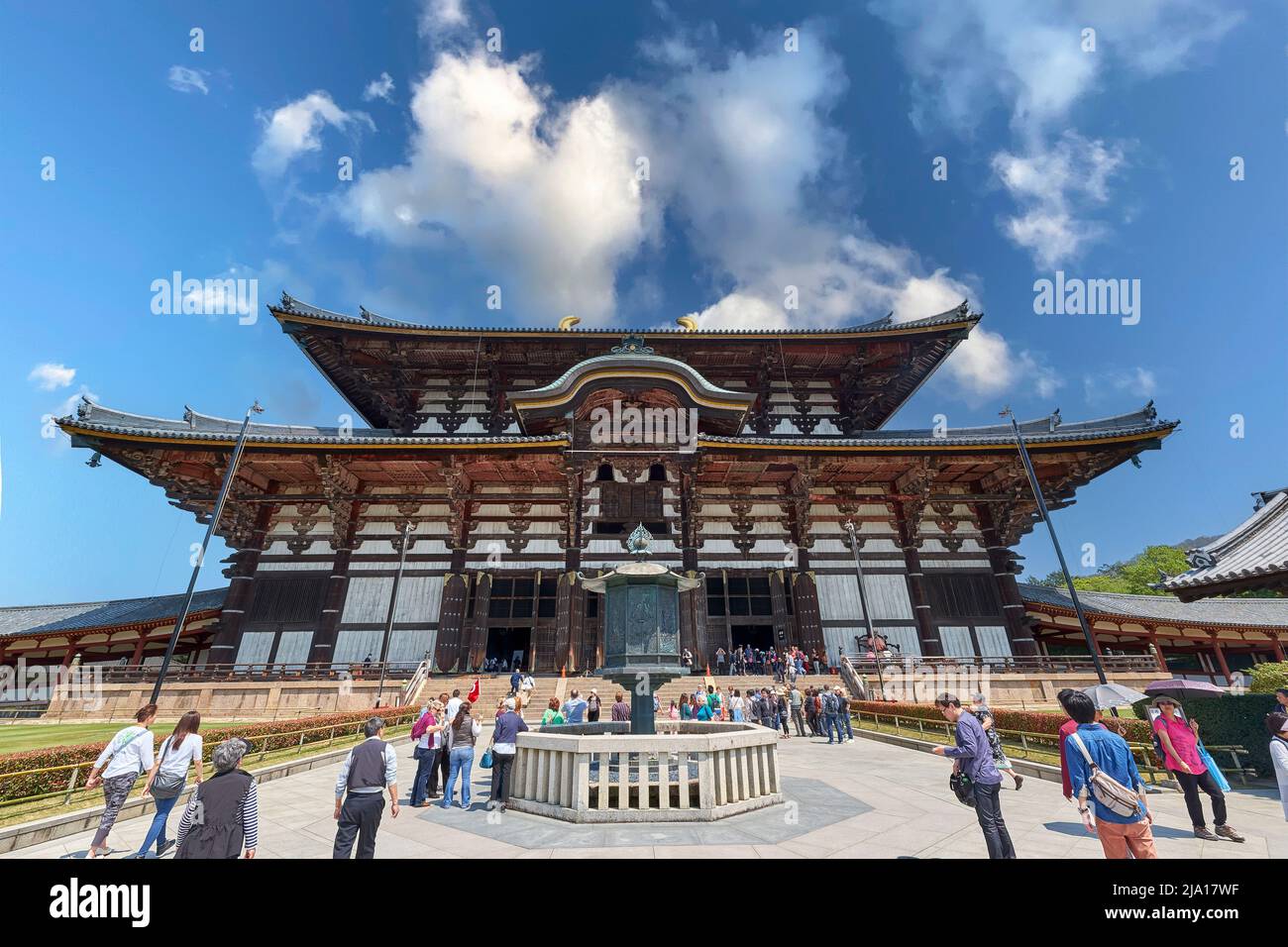 Japon. Nara. Temple Todai-ji Banque D'Images