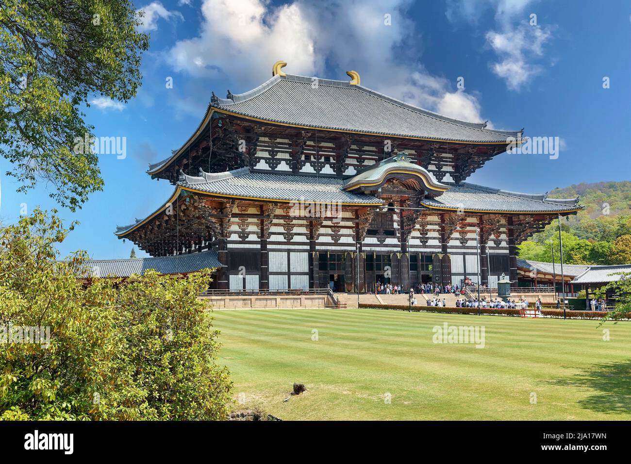 Japon. Nara. Temple Todai-ji Banque D'Images