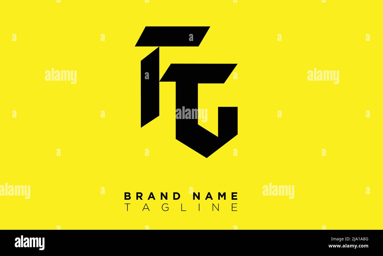FG lettres Alphabet initiales logo monogramme Illustration de Vecteur