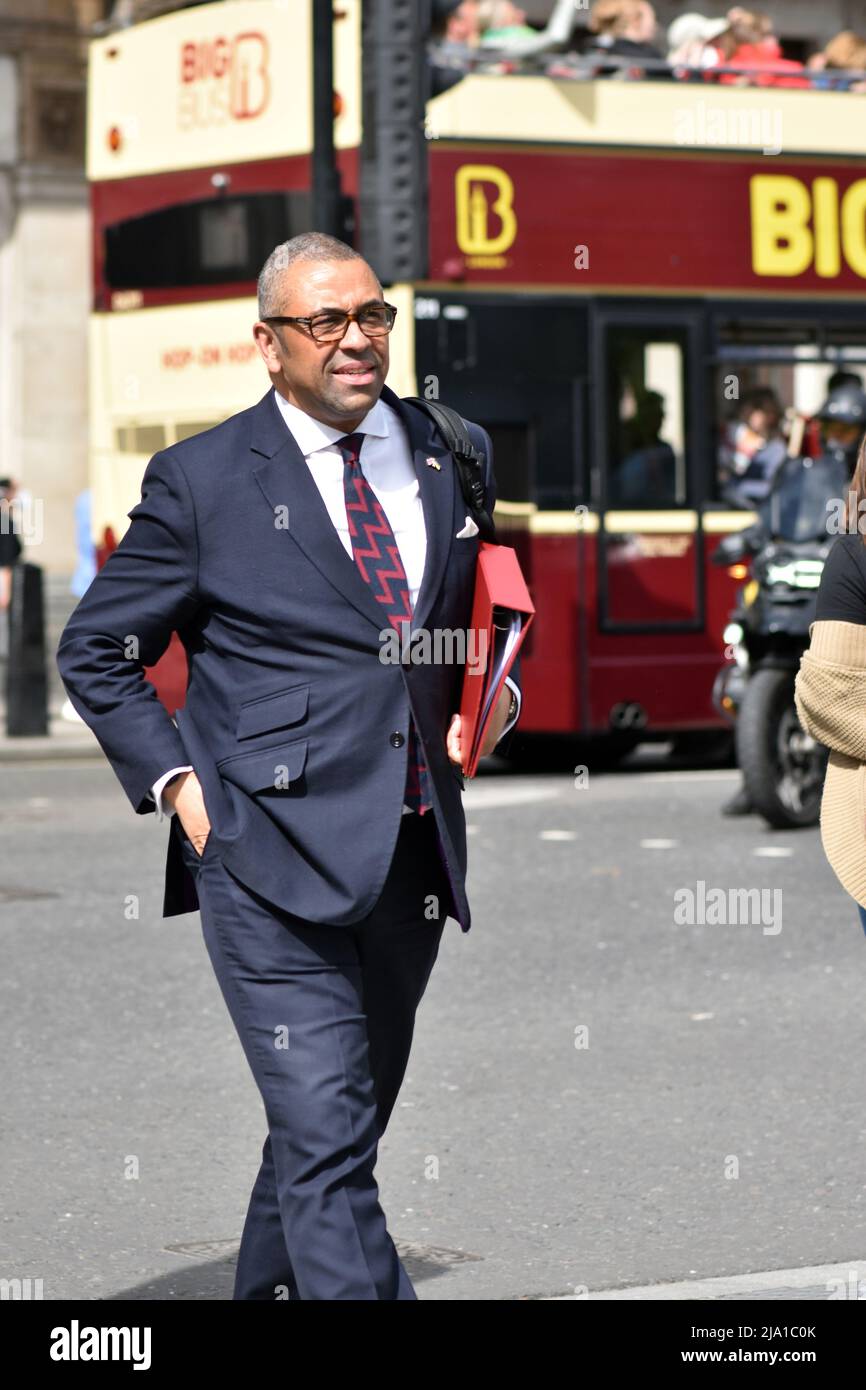 Londres, Royaume-Uni. 26th mai 2022. James est habilement ministre d'État pour l'Europe et l'Amérique du Nord depuis 2022. La politique de Westminster alors que Rishi Sunak a dévoilé aujourd'hui un nouveau plan de sauvetage pour le coût de la vie de 15billion livres sterling, chaque ménage obtenant des centaines de livres. Député de Braintree. Credit: JOHNNY ARMSTEAD/Alamy Live News Banque D'Images