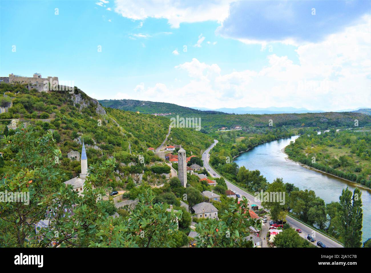 Village historique de Počitelj en Bosnie-Herzégovine Banque D'Images