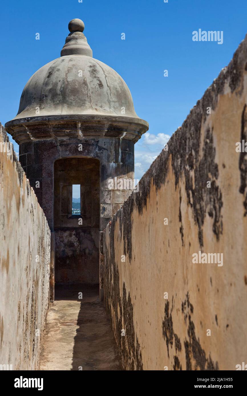 Boîte à vêtements El Morro Porto Rico V Banque D'Images