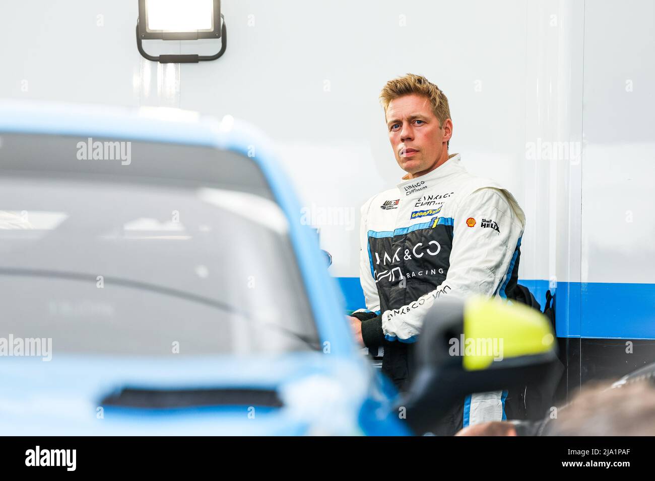 Nurburg, Allemagne - 26/05/2022, BJORK Thed (SUE), Cyan Performance Lynk & Co, Lynk & Co 03 TCR, portrait pendant la WTCR - course de l'Allemagne 2022, 2nd ronde de la FIA World Touring car Cup 2022, sur le Nurburgring Nordschleife du 26 au 28 mai à Nurburg, Allemagne - photo : Florent Gooden/DPPI/LiveMedia Banque D'Images