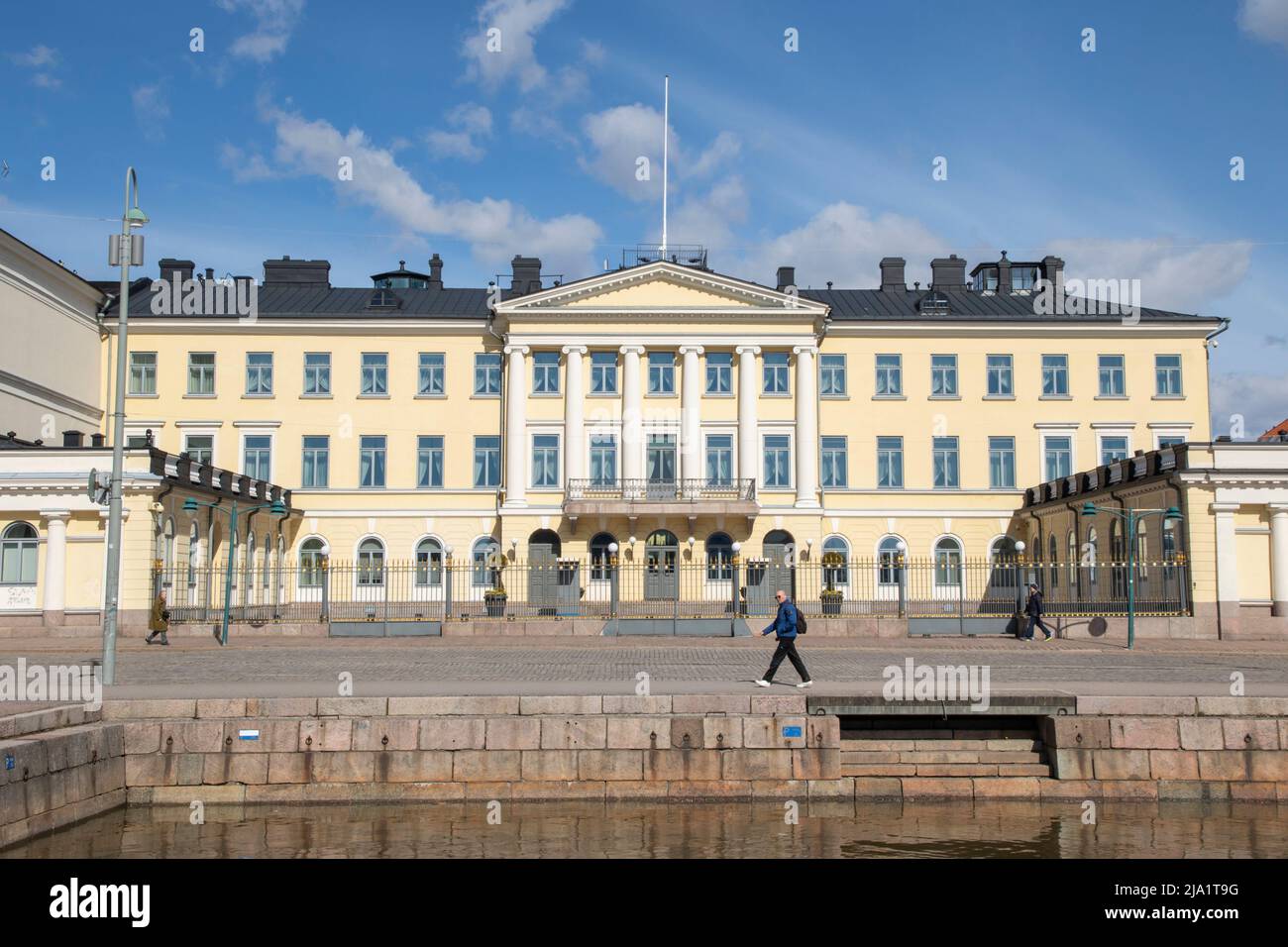 Le palais présidentiel d'Helsinki, en Finlande Banque D'Images