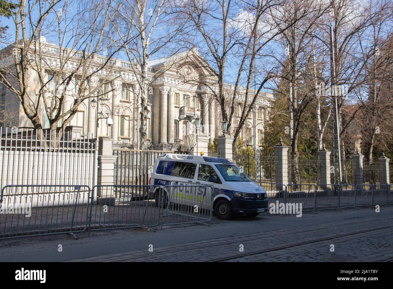 Ambassade de Russie à Helsinki, Finlande Banque D'Images