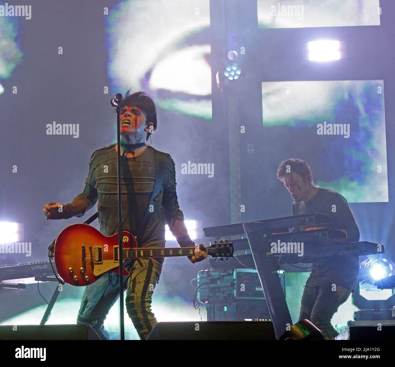 Gary Numan,sur scène,Intruder Tour 2022,Albert Hall Music hall, 27 Peter St, Manchester,Angleterre,Royaume-Uni, M2 5QR Banque D'Images