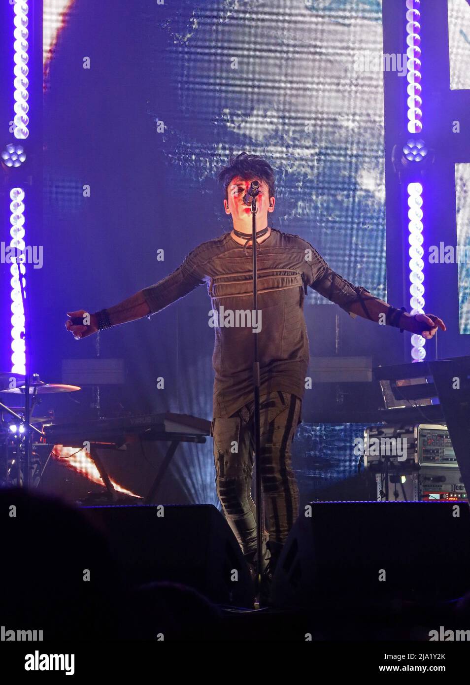 Gary Numan,sur scène,Intruder Tour 2022,Albert Hall Music hall, 27 Peter St, Manchester,Angleterre,Royaume-Uni, M2 5QR Banque D'Images