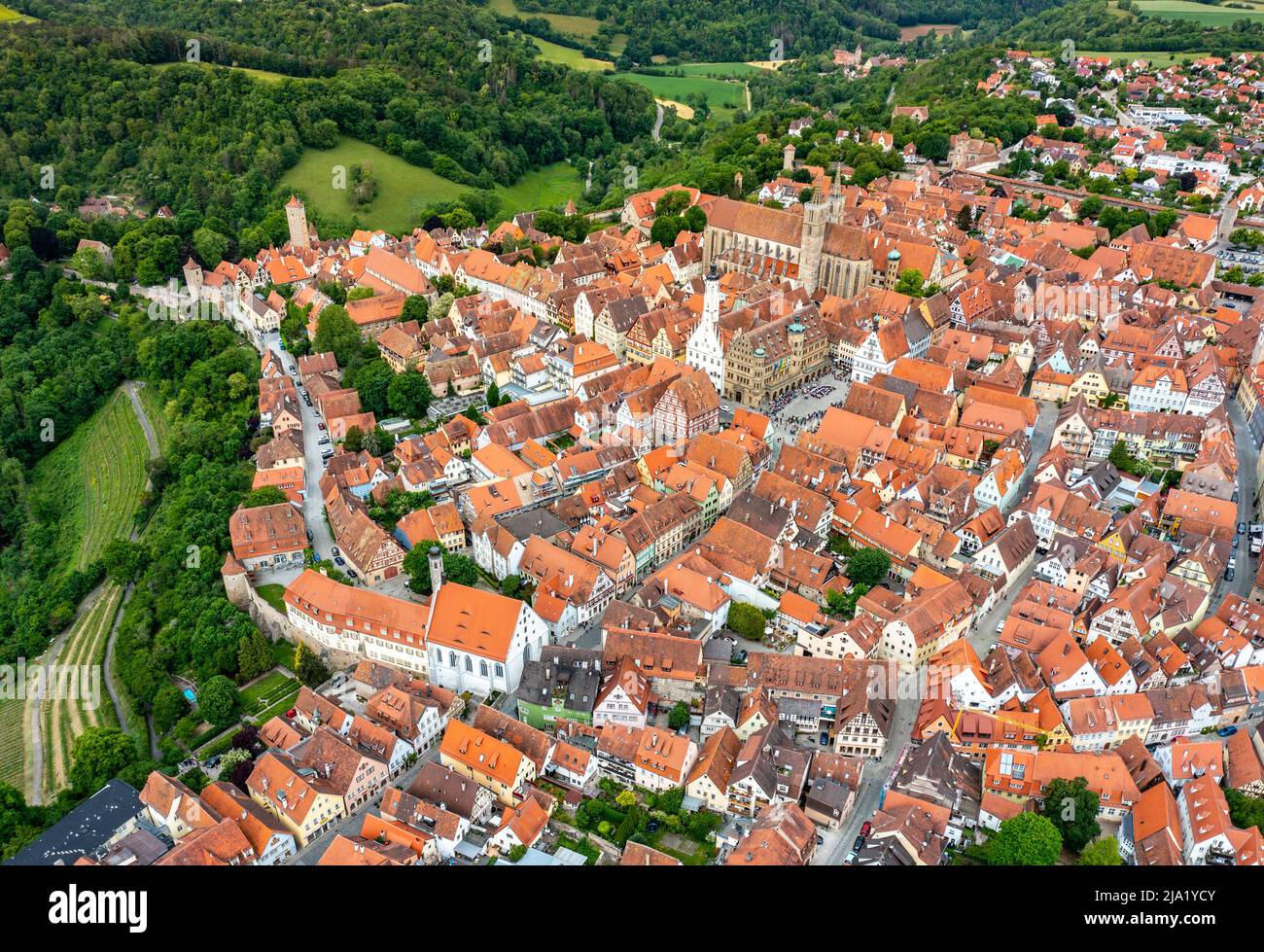 Rothenburg ob der Tauber, Allemagne Banque D'Images