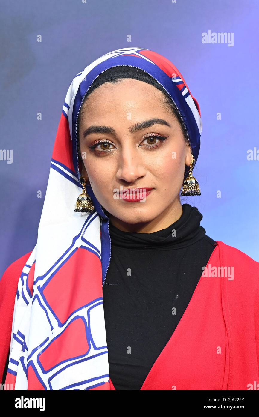 Londres, Royaume-Uni. 26 mai 2022. Zainab Jiwa assister à la projection spéciale de Mme Marvel UK à Everyman Borough yards Date de la photo : jeudi 26 mai 2022. Le crédit photo devrait se lire: Matt Crossick/Empics/Alamy Live News Banque D'Images