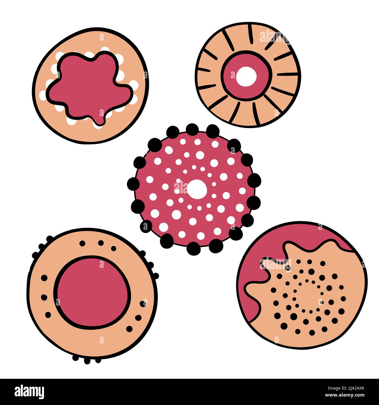 Icône de l'art aborigène géométrique. Décoration ethnique tribale arrondie. Afican, motiph. australien. Peinture de points. Illustration vectorielle, modèle pour Illustration de Vecteur