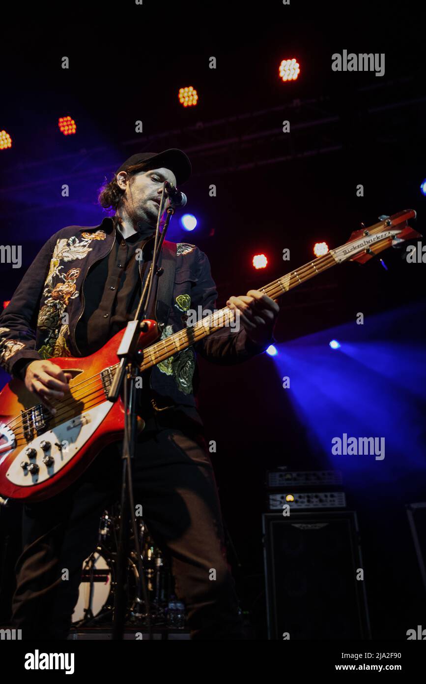 Londres, Angleterre, 26th mai 2022, Carl Barât, Gary Powell, Anthony Rossomando et Jamie Reynolds sont sur la scène pour célébrer 16 ans depuis l'album original, Nigel R Glasgow/Alay Live News Banque D'Images