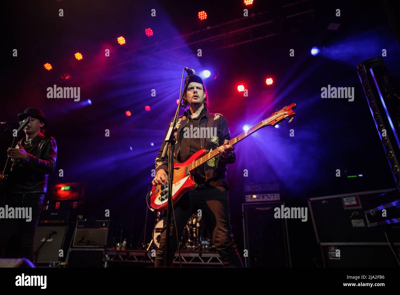 Londres, Angleterre, 26th mai 2022, Carl Barât, Gary Powell, Anthony Rossomando et Jamie Reynolds sont sur la scène pour célébrer 16 ans depuis l'album original, Nigel R Glasgow/Alay Live News Banque D'Images