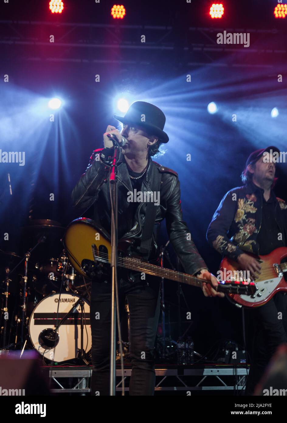 Londres, Angleterre, 26th mai 2022, Carl Barât, Gary Powell, Anthony Rossomando et Jamie Reynolds sont sur la scène pour célébrer 16 ans depuis l'album original, Nigel R Glasgow/Alay Live News Banque D'Images