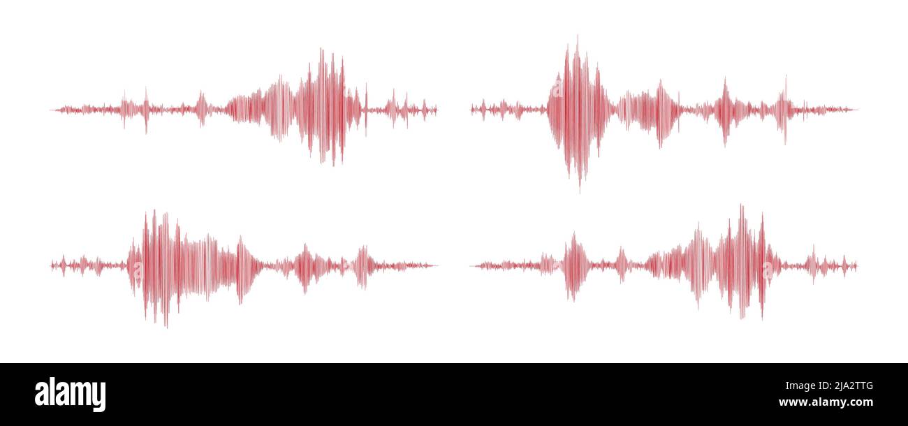 Mesure du sismographe ou graphique du détecteur lie. Mesures sismiques avec enregistrement de données. Illustration vectorielle isolée sur fond blanc Illustration de Vecteur