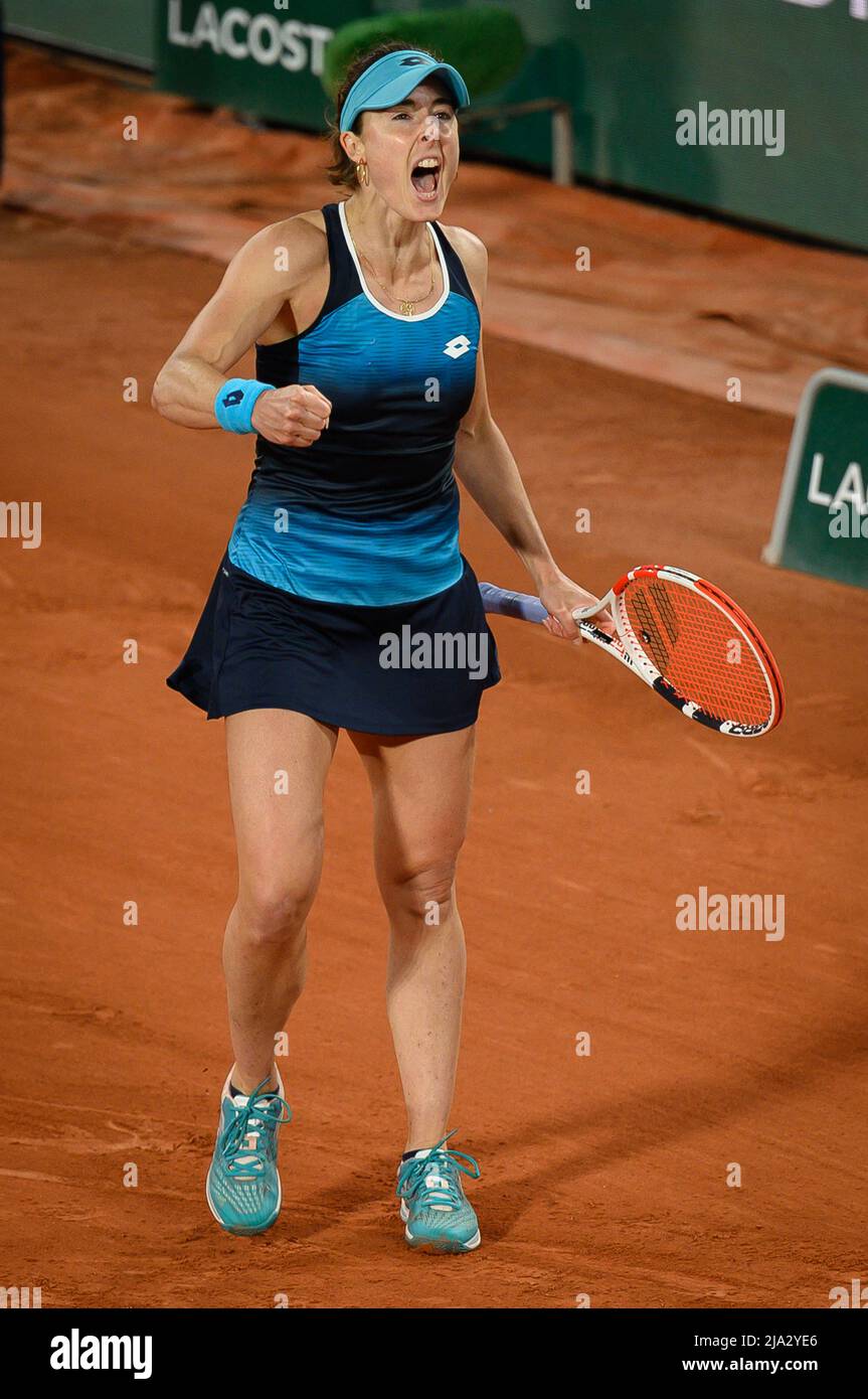 Paris, France. 26 mai 2022, Alize Cornet de France pendant le cinquième jour de Roland Garros le 26 mai 2022 à Paris, France. Photo de Laurent Zabulon/ABACAPRESS.COM Banque D'Images
