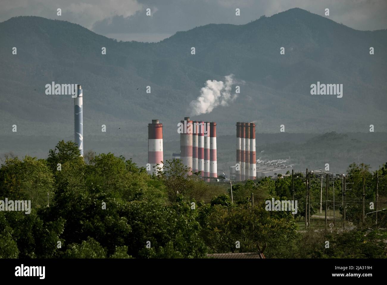 Industrie minière du charbon de lignite. Le célèbre centre d'apprentissage en plein air de Mae MOH Mine Park, Lampang, Thaïlande. Banque D'Images