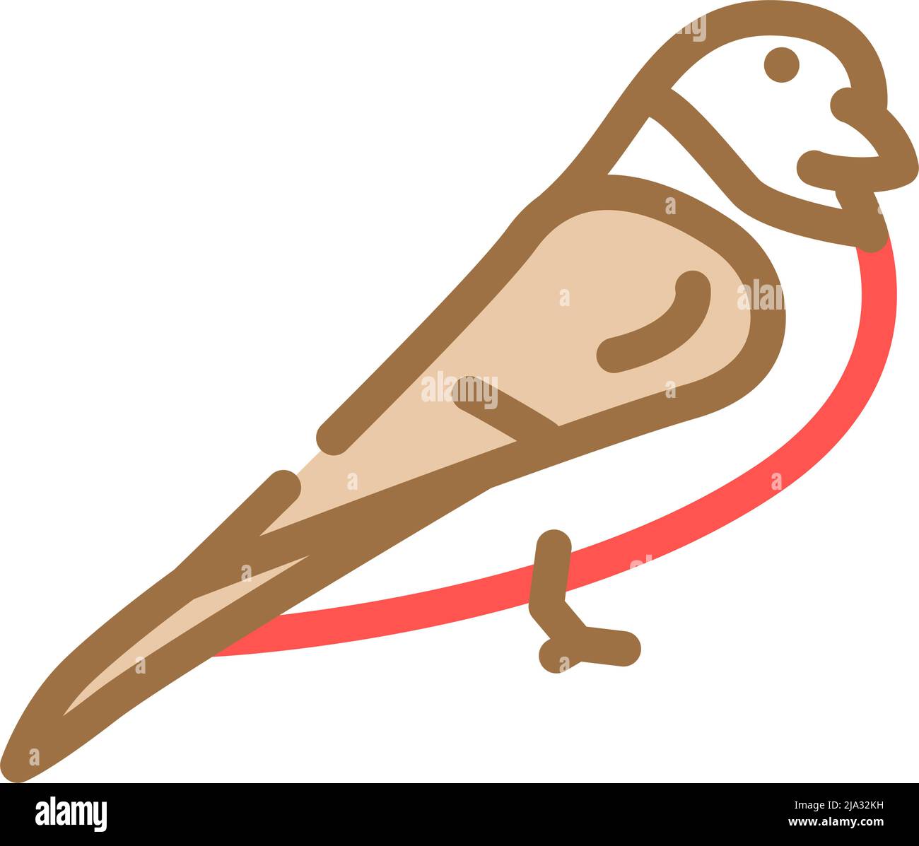 illustration vectorielle de l'icône de couleur d'oiseau bullfinch Illustration de Vecteur