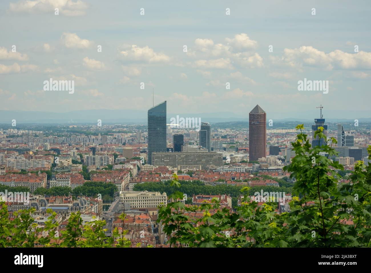 Lyon, France - 10 mai 2022 : vue panoramique de la belle ville de Lyon Banque D'Images