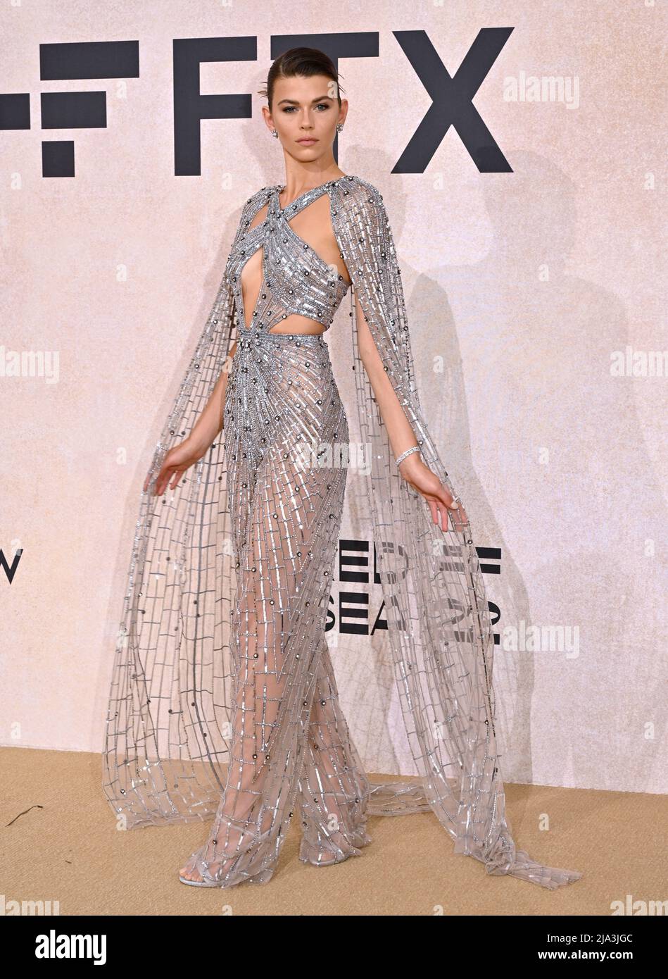 CANNES, FRANCE. 25 mai 2022 : Georgia Fowler au Gala amfAR 2022 de Cannes au Festival de Cannes 75th. Crédit photo : Paul Smith/Alamy Live News Banque D'Images