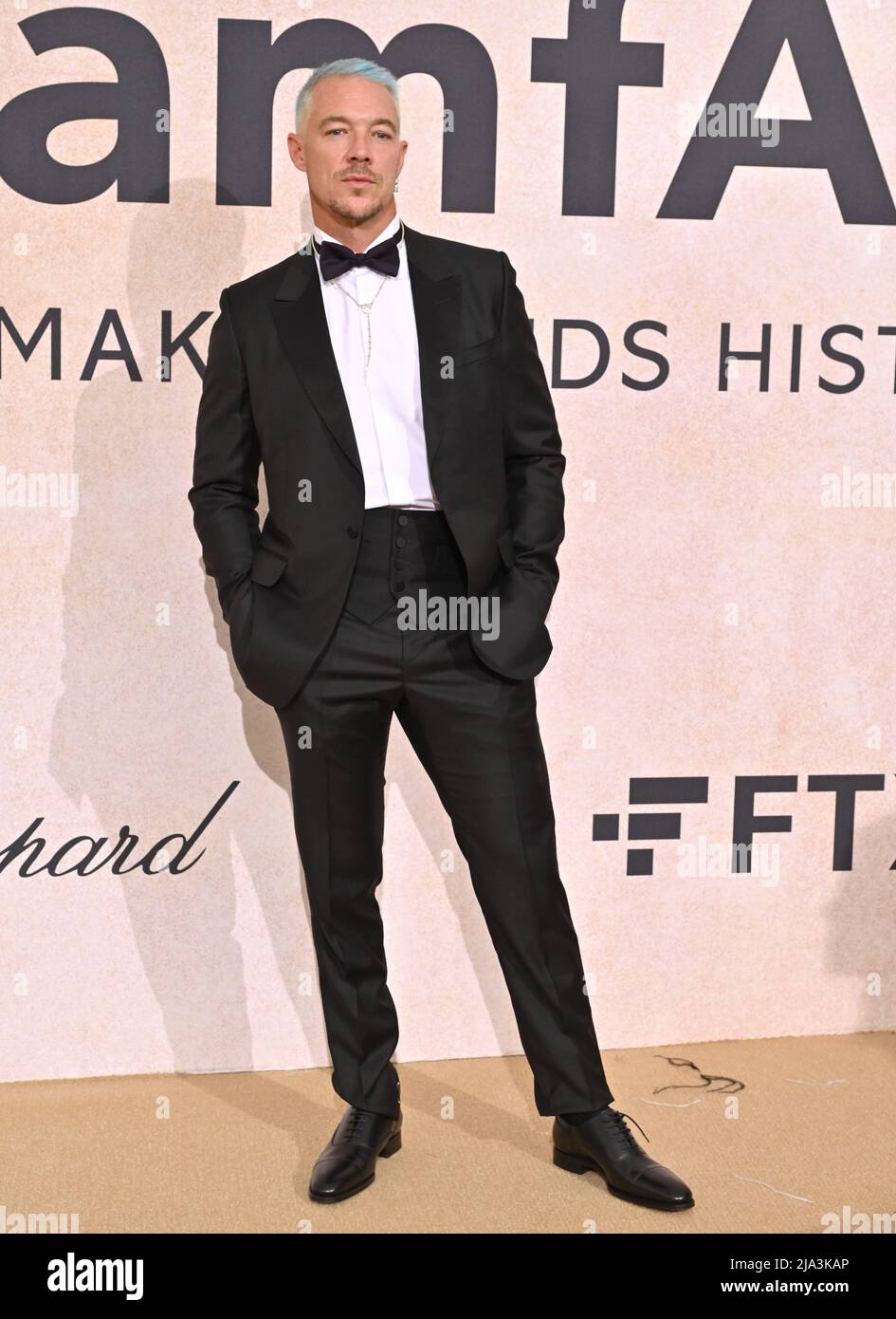 Cannes, France. 26th mai 2022. CANNES, FRANCE. 25 mai 2022 : dipo au Gala amfAR 2022 de Cannes au Festival de Cannes 75th. Crédit photo : Paul Smith/Alamy Live News Banque D'Images