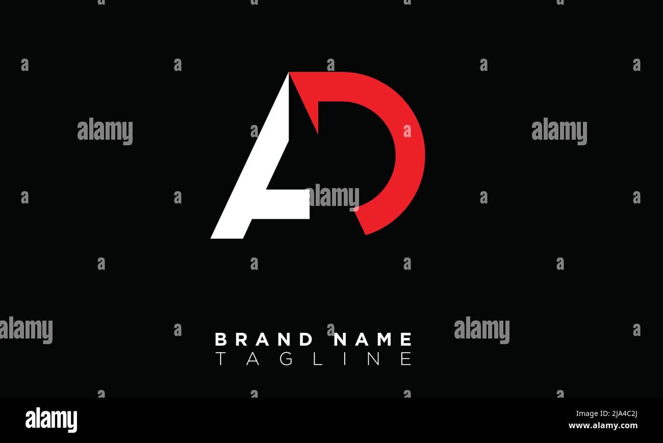 ANNONCE lettres Alphabet initiales logo du monogramme Illustration de Vecteur